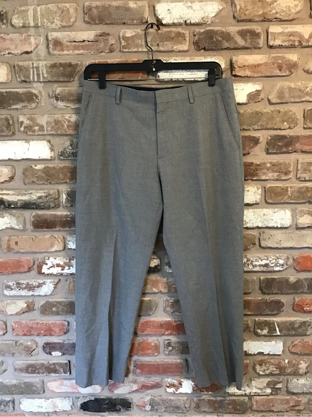 Banana Republic Gray Men's Dress Trousers - Tailored Fit 35X32